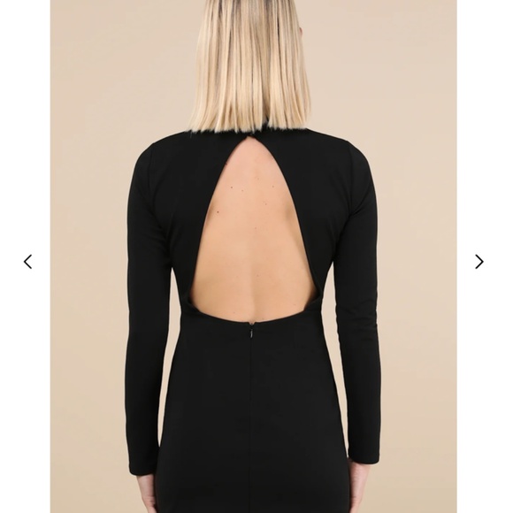 Lulu's Sultry Favorite Black Backless Mini Dress XS - NWOT - Picture 3 of 7
